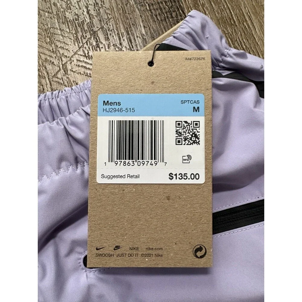 Nike Tech Super Lightweight Shorts Purple Men’s Sz Medium HJ2946-515